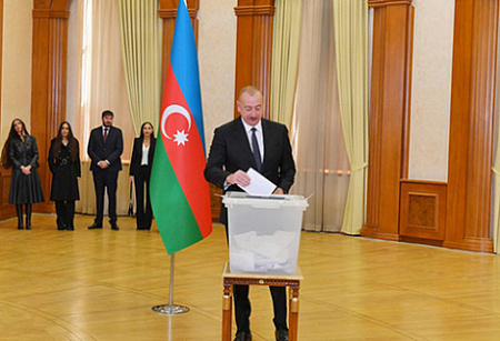 азербайджан, досрочные выборы, явка, алиев, карабах