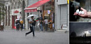 <b>Град</b> и ливень обрушились на Стамбул