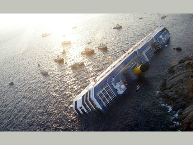 Италия, лайнер, Costa Concordia