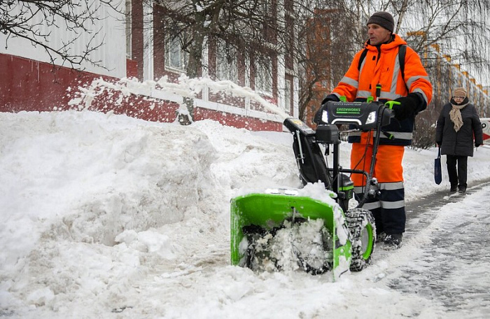 москва, снег, уборка