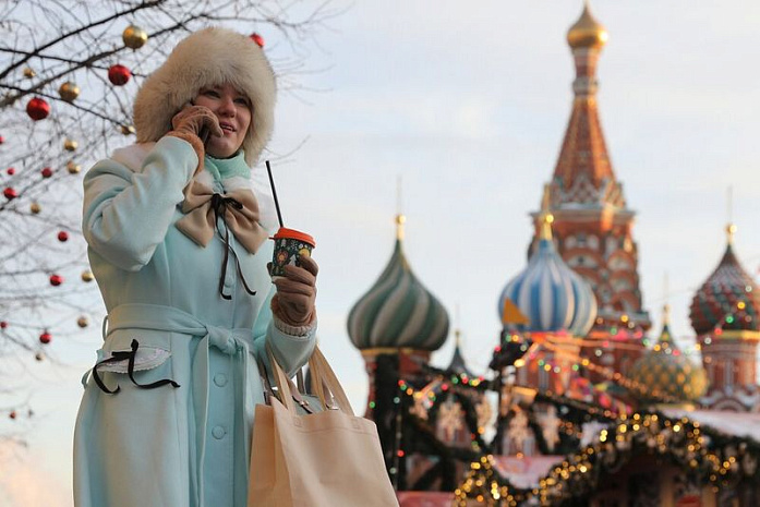 москва, новый год, украшения