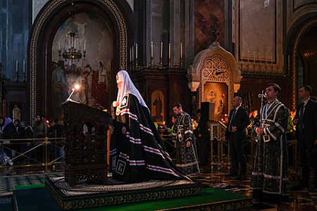 великий пост, патриарх кирилл, проповедь, русская церковь, школа духовной закалки, самоограничение, божественные заповеди