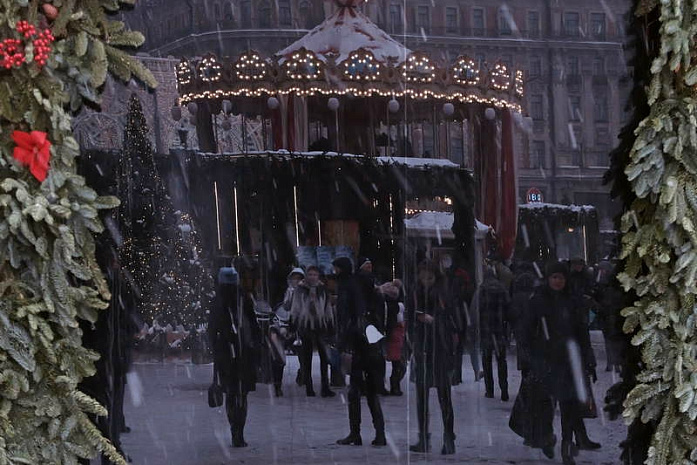 москва, снегопад