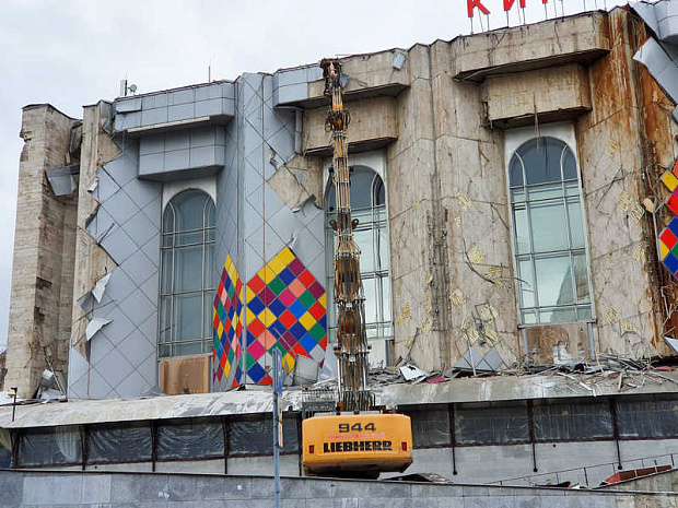 москва, киноцентр, соловей, демонтаж