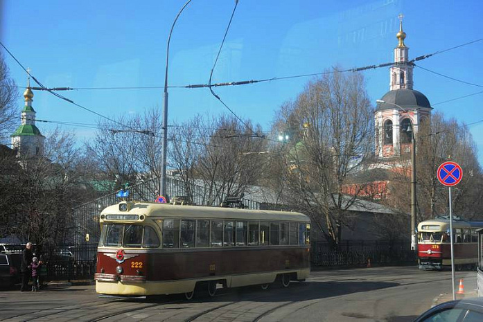 россия, москва, трамвай, парад, конка