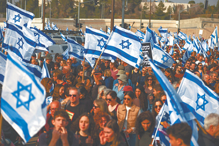 израиль, судебная реформа, нетаньяху, оппозиция, массовые протесты, посол сша