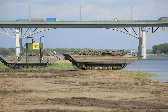 россия, армия, учения, юво, наводнение, мост