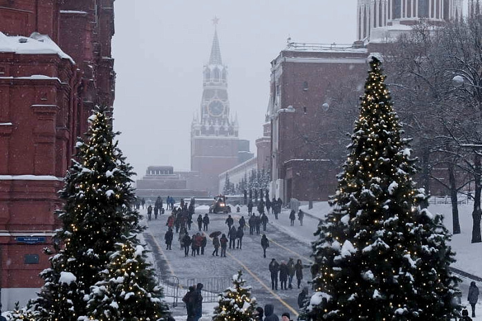 москва, снегопад