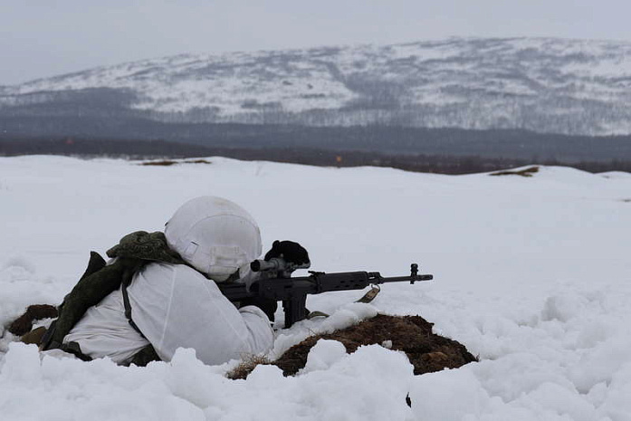 россия, армия, сверный флот, мотострелки, контрольные занятия