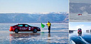 Гонщики попытались разбить рекорд скорости о лед Байкала
