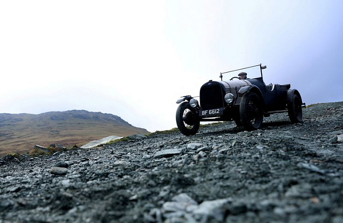 англия, ретро, автомобиль, подъем на холм