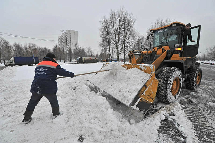 москва, снегопад