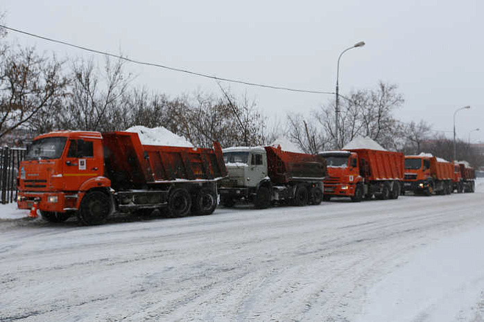 москва, снег, уборка
