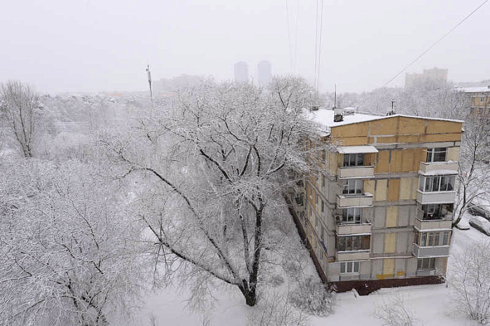 москва, снегопад