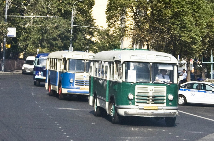 москва, транспорт, история, автобус, юбилей