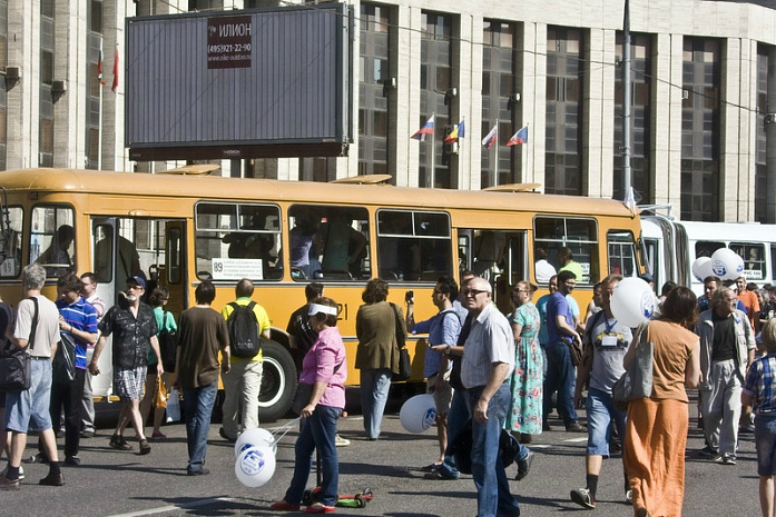 москва, транспорт, история, автобус, юбилей