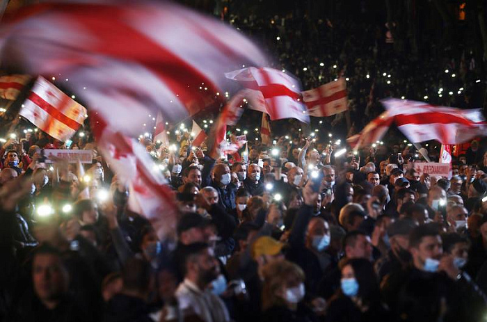 грузия, тбилиси, саакашвили, митинг