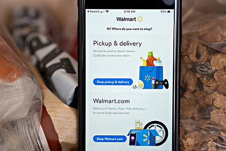 сша, экономика, торговля, он-лайн шопинг, кризис, пандемия, covid-19, Walmart