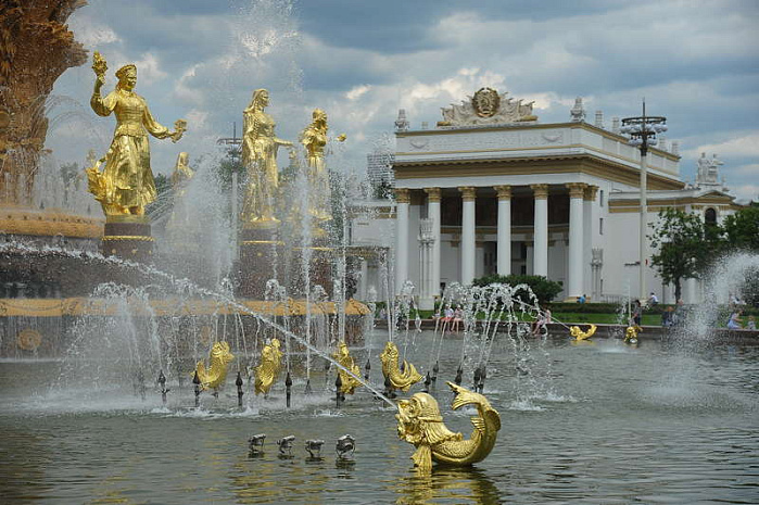 москва, фонтаны, сезон