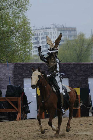 россия, москва, коломенское, рыцари, турнир, святой георгий