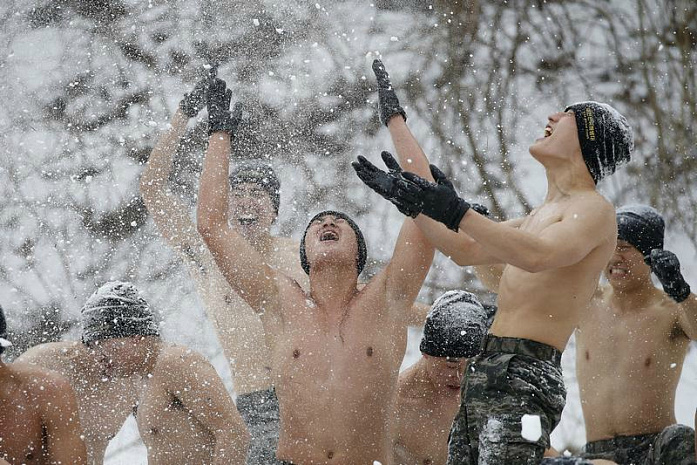 южная корея, сша, военные, учения, снег, зима