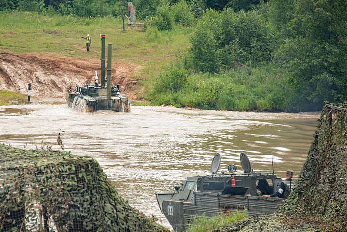 россия, армия, зво, танки, водная преграда, преодоление