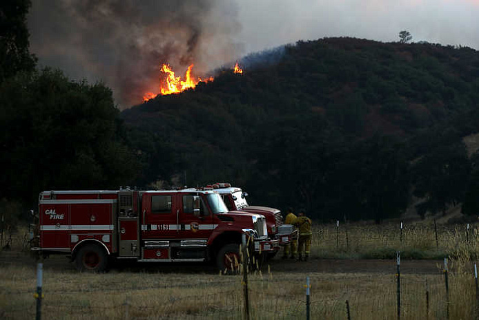 сша, калифорния, лесные пожары, Mendocino Complex Fire