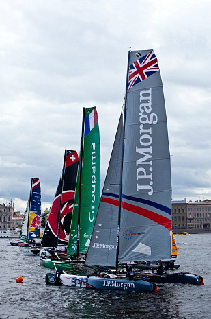 гонки, спорт, парусники, катамараны