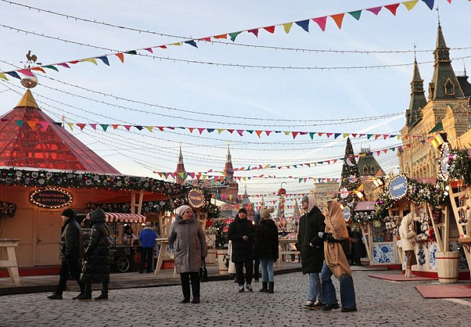 москва, новый год, украшения