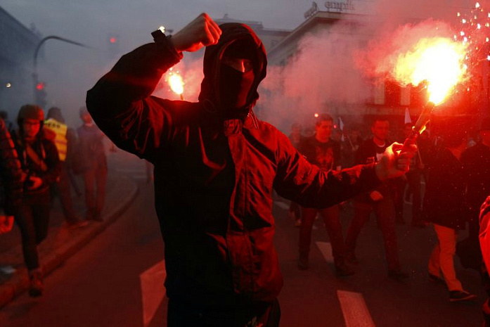 польша, беспорядки, варшава