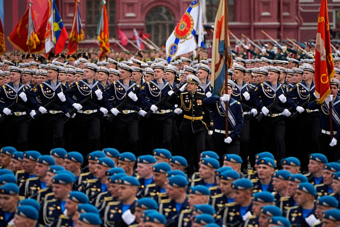 Россия, Москва, день победы, парад