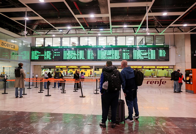 испания, железная дорога, забастовка