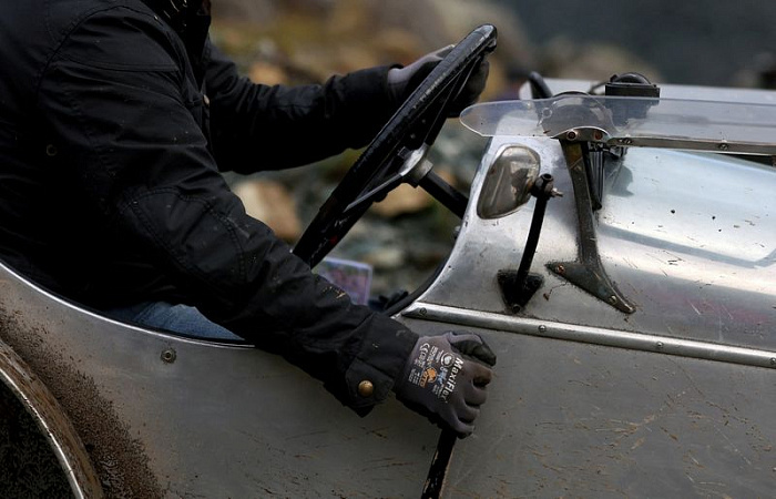 англия, ретро, автомобиль, подъем на холм