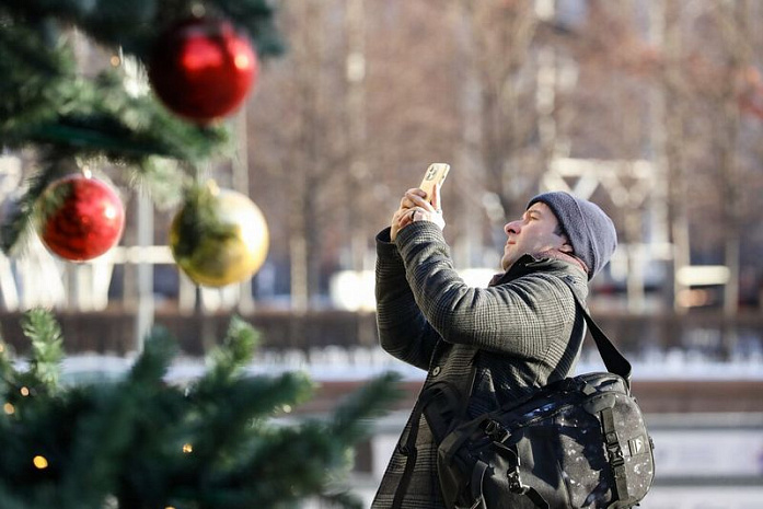 москва, новый год, украшения