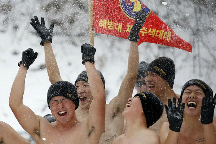 южная корея, сша, военные, учения, снег, зима