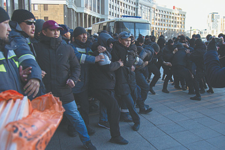 казахстан, социальный протест, нефтяники