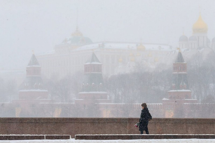 россия, москва, циклон, вивана, метель
