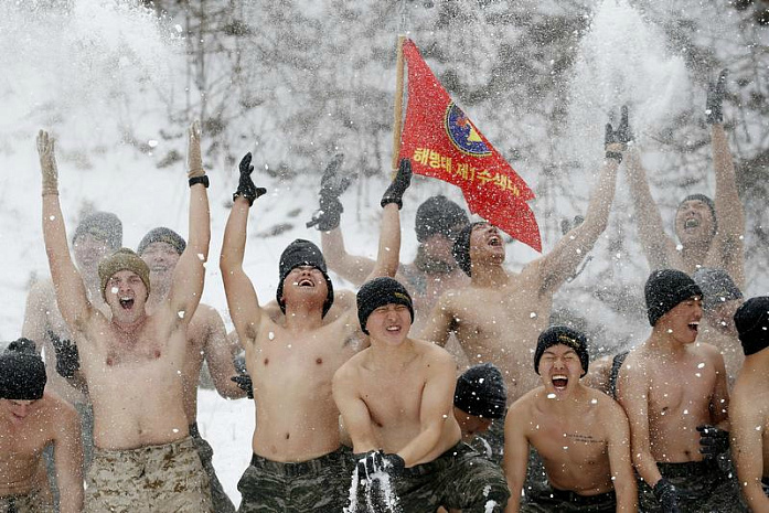 южная корея, сша, военные, учения, снег, зима