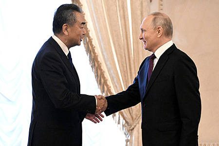 путин, ван и, китай, визит, форум, пояс и путь, внешняя политика
