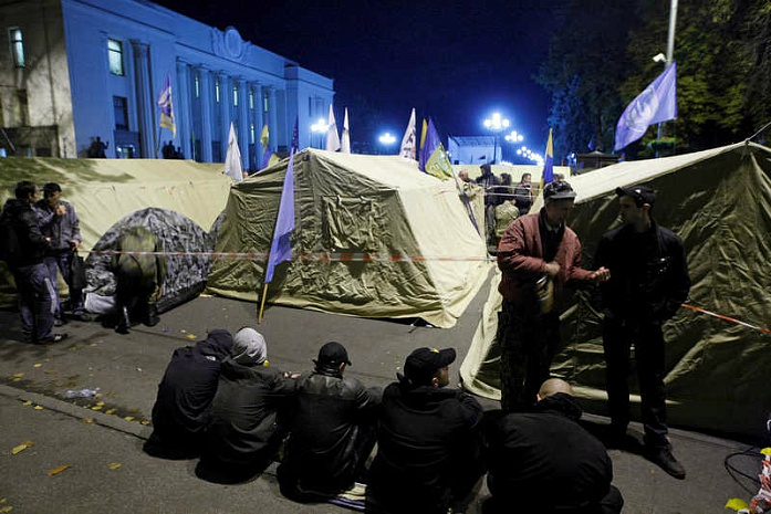 украина, рада, митинг, палатки