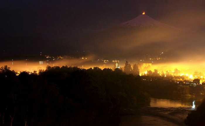 чили, вулукан, извержение