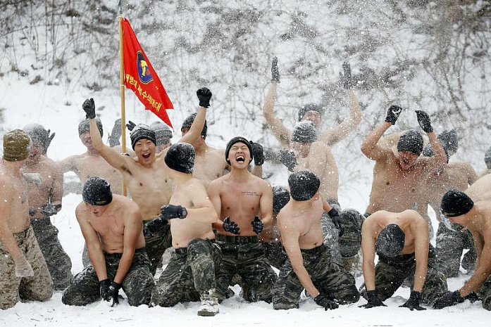 южная корея, сша, военные, учения, снег, зима