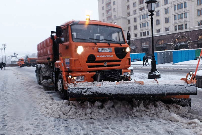 москва, снегопад