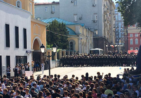 протесты, москва, церковь космы и дамиана, церковь, рпц