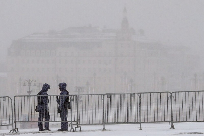 россия, москва, циклон, вивана, метель
