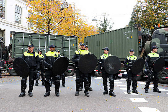 голландия, фермеры, протесты