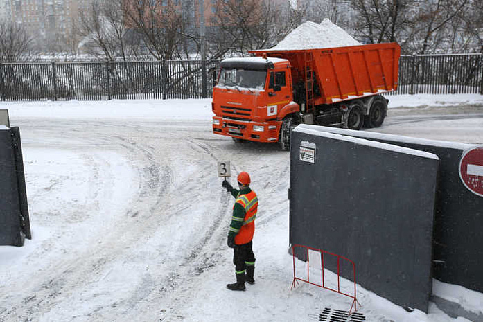 москва, снег, уборка