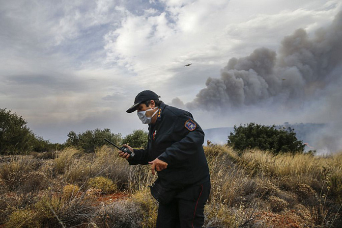 греция, пожар