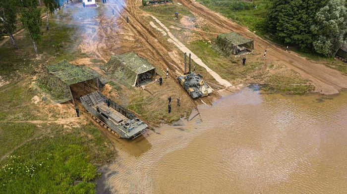 россия, армия, зво, танки, водная преграда, преодоление