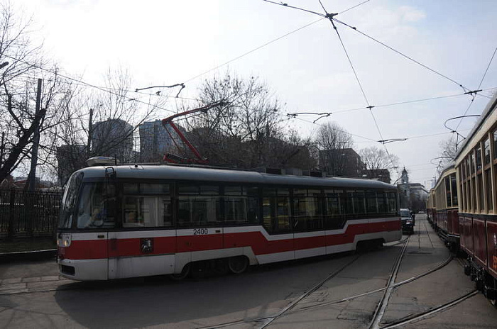 москва, трамвай, парад